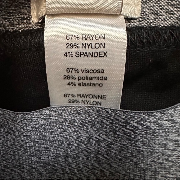 Chico’s Zenergy Black Faux Leather Front Leggings Pull On Size 3 - Picture 7 of 9